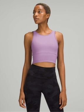 Lululemon Power Pivot Tank Top in Wisteria Purple Size 2